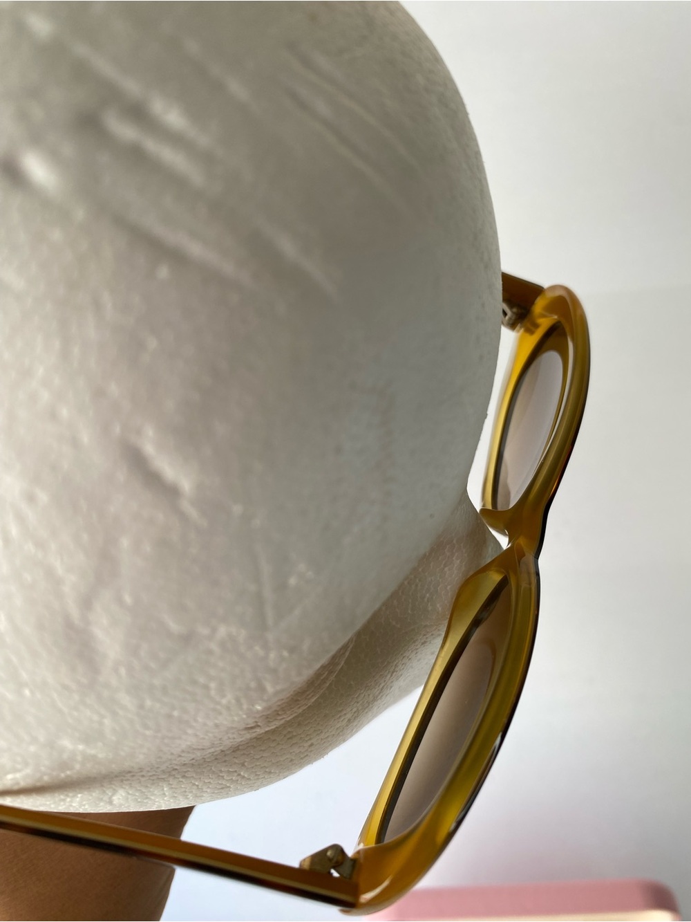Kate Spade Sinclair Tortoise Saffron Yellow Sunglasses Oval 55mm Case - Picture 10 of 14